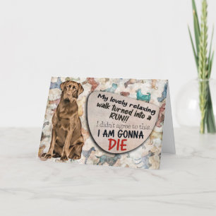 Tarjeta El pensamiento hilarante de tu cumpleaños Labrador