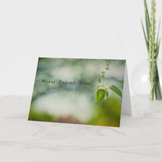 Tarjeta El peor amigo de la historia