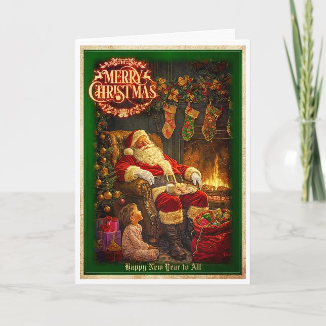 Tarjeta El pequeño amigo de Santa María (Anverso)
