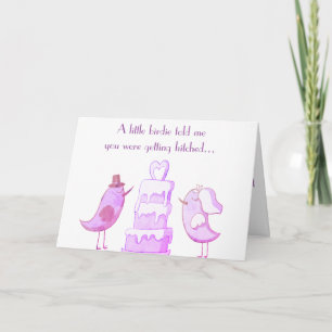 Tarjeta El Pequeño Birdie Me Dijo...