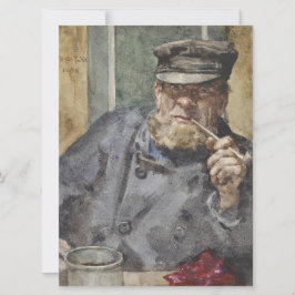 Tarjeta El perro del mar antiguo (por Henry Scott Tuke)