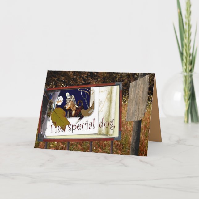 Tarjeta El perro especial (Anverso)