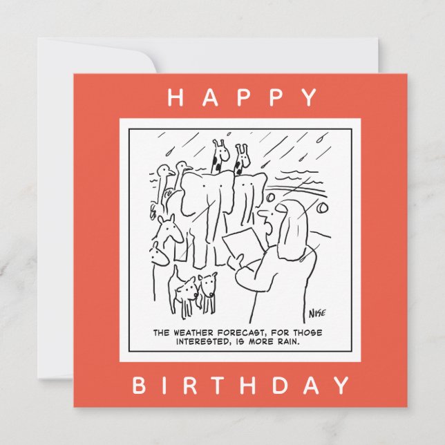 Tarjeta El Personalizado de Pronóstico del Tiempo de Arca  (Anverso)