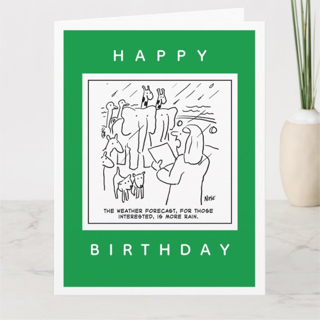 Tarjeta El Personalizado de Pronóstico del Tiempo de Arca  (Anverso)