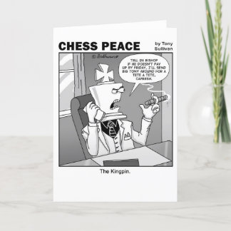 Tarjeta El personalizado del ajedrez Kingpin