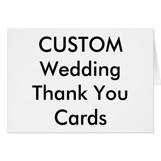 Tarjeta El personalizado del boda le agradece carda 5,6" x
