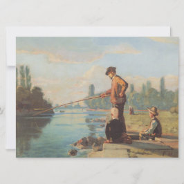 Tarjeta El pescador (pesca al aire libre) (enredo) (río)
