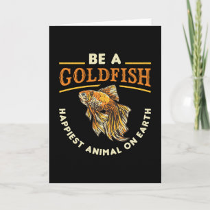 Tarjeta El pez dorado es un pez dorado