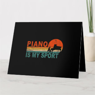 Tarjeta El piano es mi deporte divertido teclado Piano Pla