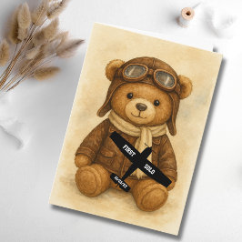 Tarjeta El piloto estudiantil es el primer avión solo y el