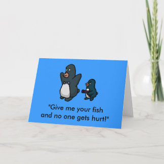 Tarjeta ¡El Pingüino Espera!