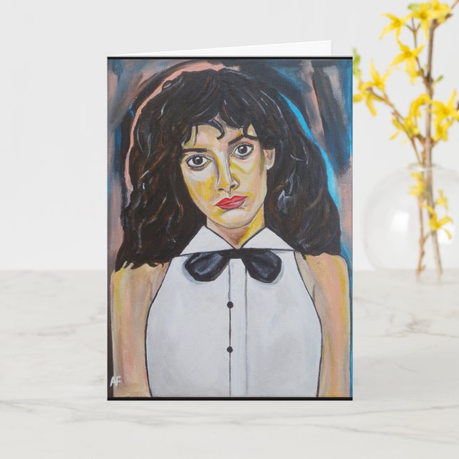 Tarjeta El pintor bailarín de Alfred Fox (flor amarilla)