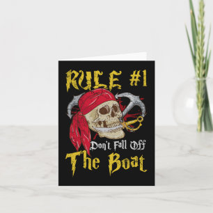 Tarjeta El pirata de los piratas del capitán de los barcos