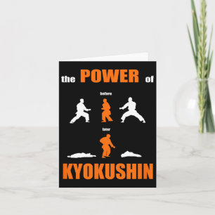 Tarjeta El Poder De Kyokushin Orgulloso Diseño De Karate P