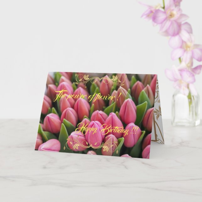 Tarjeta El poder de la flor (Orquídea)
