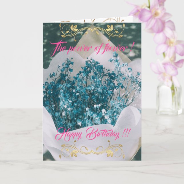 Tarjeta El poder de la flor (Orquídea)