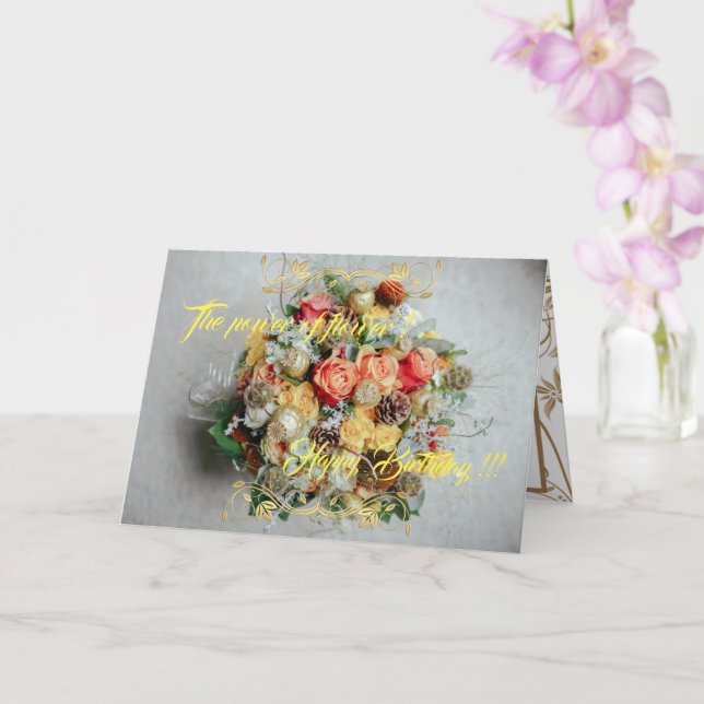 Tarjeta El poder de la flor (Orquídea)