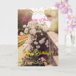 Tarjeta El poder de la flor