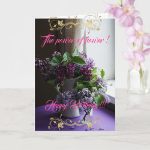 Tarjeta El poder de la flor
