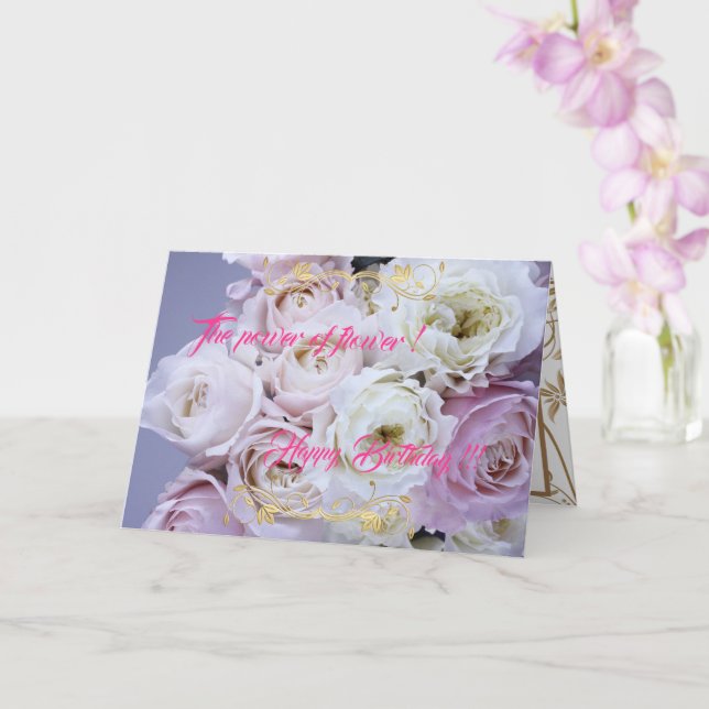 Tarjeta El poder de la flor (Orquídea)