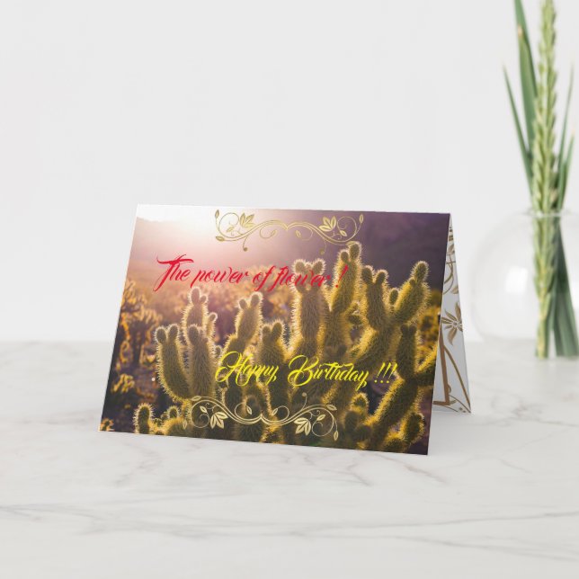 Tarjeta El poder de la flor (Anverso)