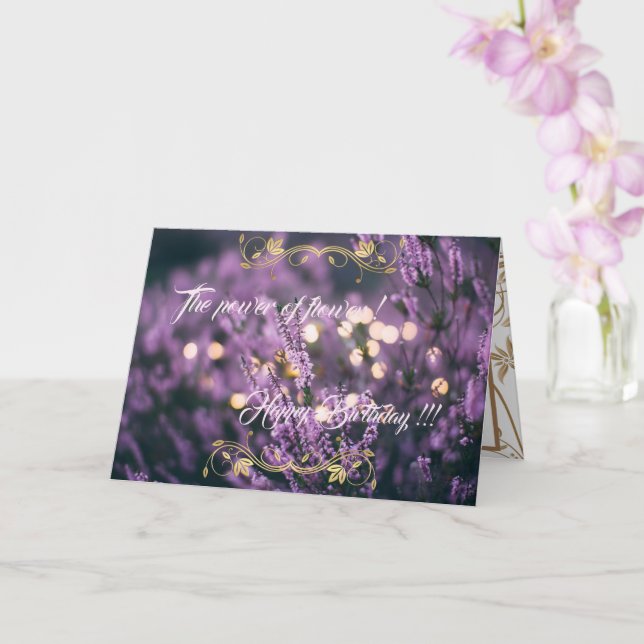 Tarjeta El poder de la flor (Orquídea)