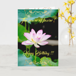 Tarjeta El poder de la flor