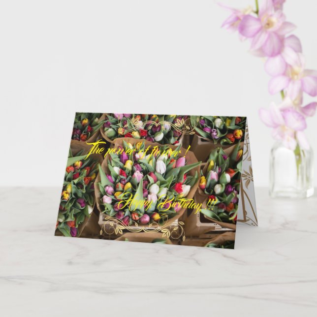 Tarjeta El poder de la flor (Orquídea)