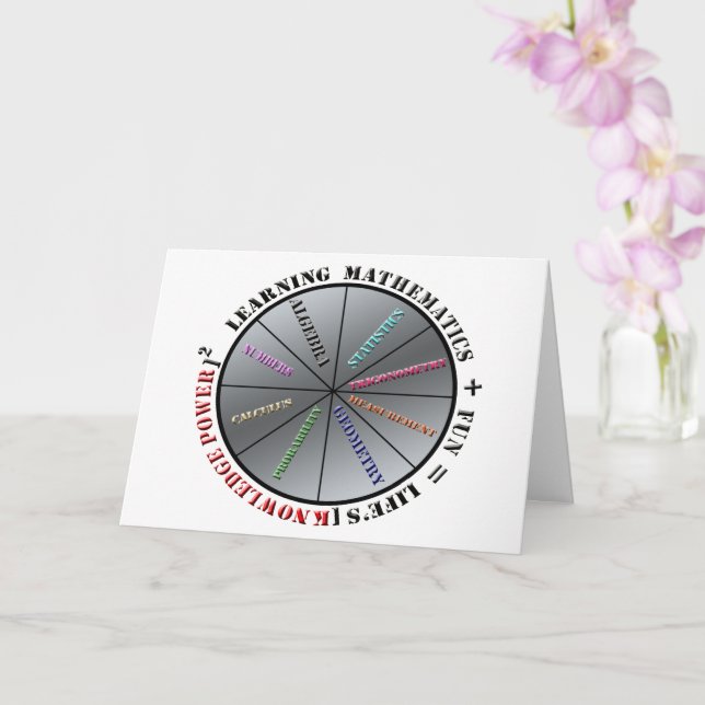Tarjeta El poder de las matemáticas (Orquídea)