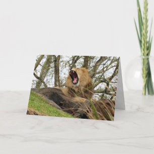 Tarjeta El poderoso león