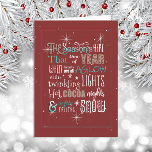 Tarjeta El poema de Navidad de la temporada ID593
