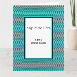 Tarjeta El Polka azul marca tu foto