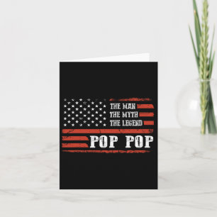 Tarjeta El Pop-pop El hombre el mito la leyenda el regalo 