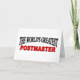 Tarjeta El postmaster más grande del mundo