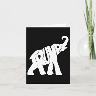 Tarjeta El presidente de Trump, elefante republicano y par