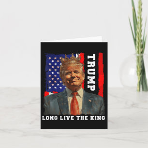 Tarjeta El presidente de Trump, viva el rey Trump