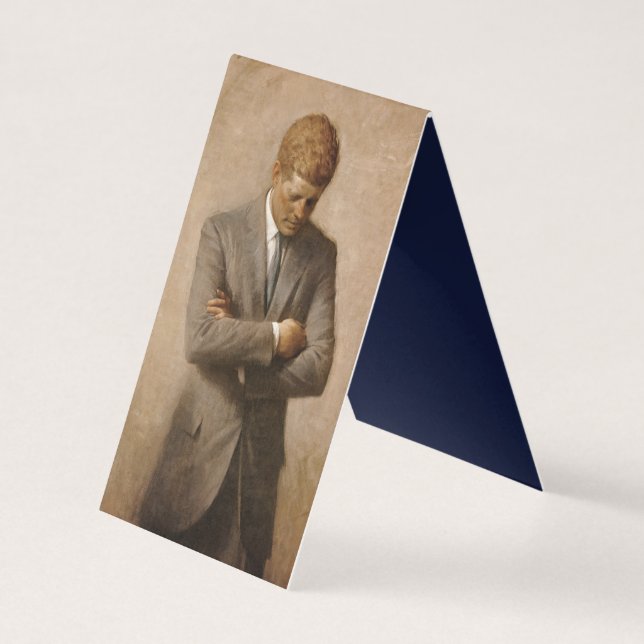 Tarjeta El presidente estadounidense John Kennedy retrato  (Anverso)