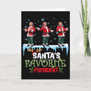 Tarjeta El presidente favorito de Santa Baile divertido de