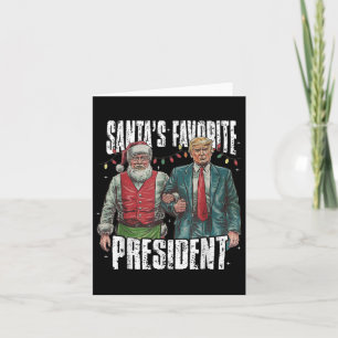 Tarjeta El presidente favorito de Trump, Santa Claus