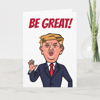 Tarjeta El presidente patriótico Donald Trump es un Person
