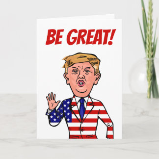 Tarjeta El presidente patriótico Donald Trump es un Person