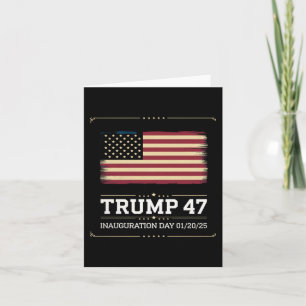 Tarjeta El Presidente Trump, 47° Presidente De Estados Uni