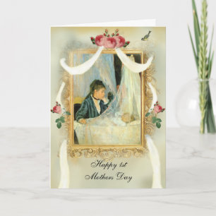 Tarjeta El primer Día de la Madre de la cuna 2