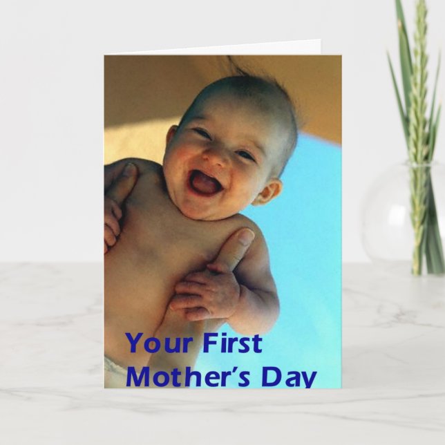 Tarjeta El primer día de madre (Anverso)