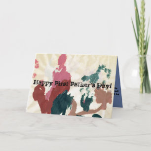 Tarjeta ¡El primer día de padre feliz!