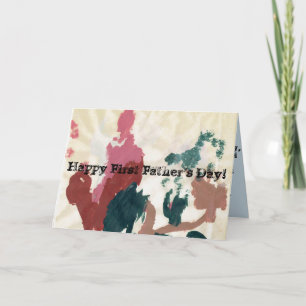 Tarjeta ¡El primer día de padre feliz!