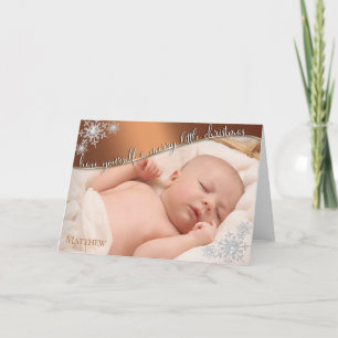 Tarjeta El primer niño de Navidad - FOTO DE TU BEBÉ