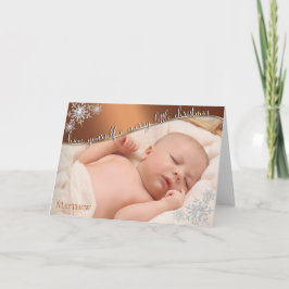 Tarjeta El primer niño de Navidad - FOTO DE TU BEBÉ