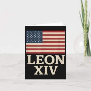 Tarjeta El primer papa norteamericano Leo Xiv