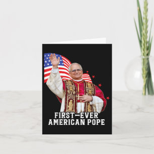 Tarjeta El primer papa norteamericano Leo Xiv